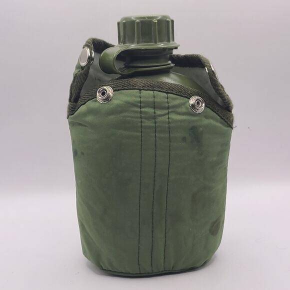 GENUINE USGI US MILITARY 1 QUART WATER CANTEEN AND COVER  ARMY OD GREEN - Picture 1 of 8